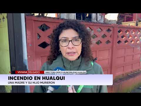 Incendio en Hualqui deja dos fallecidos: madre de 82 años y su hijo mueren en la tragedia