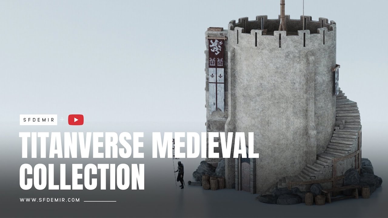 Medieval Knight Pack - High-Quality PBR For Games Films and Visualizations 3D Model