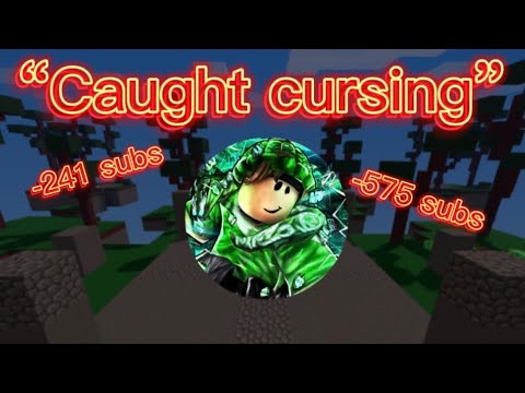 I CAUGHT THIS ROBLOX BEDWARS YOUTUBER CURSING! @_ChickeNz