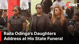 FULL SPEECH: Raila Odinga’s Daughters Deliver Emotional Tributes at His State Funeral | AQ1E