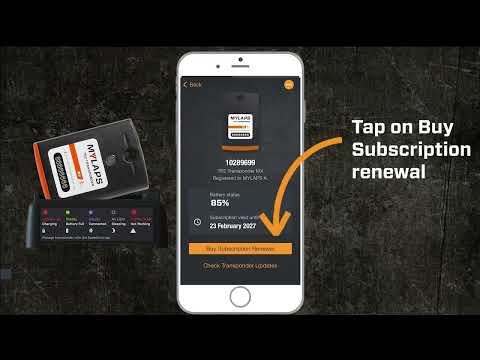 How to renew and activate your MYLAPS TR2 Transponder subscription