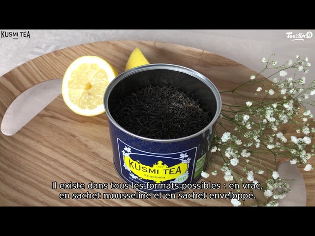Vídeo relacionado con Kusmi Tea - Anastasia - Té Negro 100% Orgánico Con Bergamota y Limón - Sabor a Flor de Azahar - Earl Grey Emblemático - Hojas Sueltas - Lata de 100g - Aprox. 50 Tazas