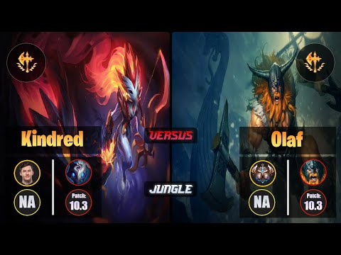 Svenskeren KINDRED (Jungle) [Conqueror] VS OLAF - Challenger NA Patch 10.3