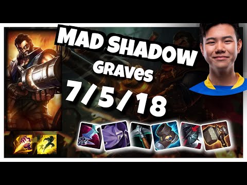 Graves vs Rammus ECLIPSE MAD Shad0w JUNGLE (7/5/18) - v10.24