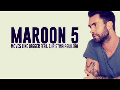 MOVES LIKE JAGGER - Maroon 5 feat. Christina Aguilera (lyrics)