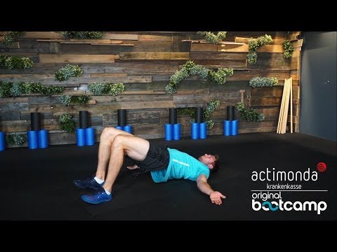 Tabata-Trainer Felix beim Bridging