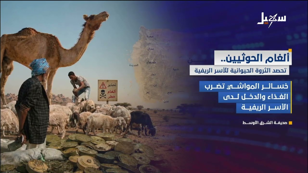 الغام الحوثيين تحصد الثروة الحيوانية
