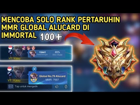 Ketika Solo Rank Pertaruhin Mmr Alucard Di Immortal Glory | Yukey Alucard