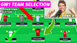 DIFFERENTIAL FPL 2023/24 GW1 TEAM SELECTION! | Fantasy Premier League New Season Team Selection