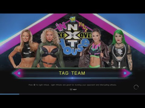 WWE 2K22 Nikkita Lyons,Stacy Keibler VS Tegan Nox,Shotzi Elm. Tag Match