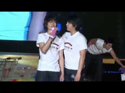 [Fancam] Super Junior 090307 Super Show in Chengdu Believe - Kangin kiss Kyuhyun [Grace]