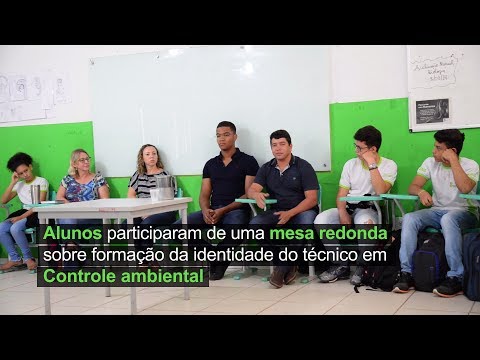 Alunos participam de mesa redonda sobre formação da identidade do técnico em Controle Ambiental