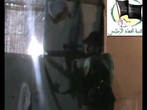 استهداف قوات النظام في حي الوعر في حمص بالقناصة من قبل كتيبة الجهاد الإسلامي