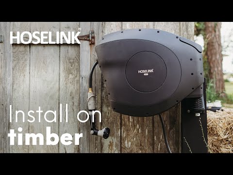 Hoselink USA - How to Install Our Retractable Garden Hose Reel on to Siding