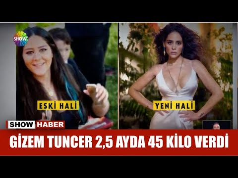 Gizem Tuncer 2,5 ayda 45 kilo verdi