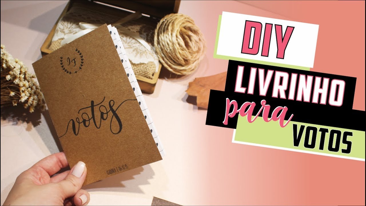 Como fazer Livrinho para Votos de Casamento - DIY | Faça você mesmo | Tutoriais [casamento]