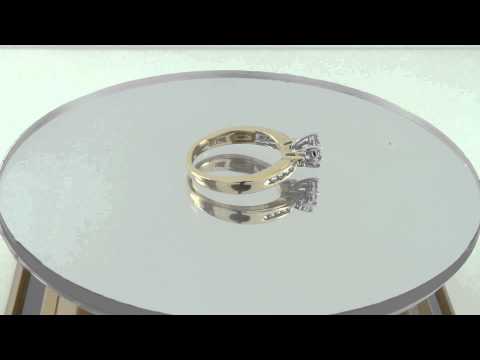 Estate 0.25ct Diamond Ladies 14k Gold Engagement Marquise Cut Ring Certified