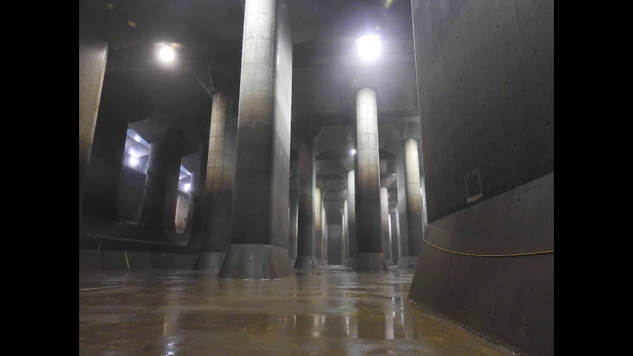Metropolitan Area Outer Underground Discharge Channel (Saitama) Video