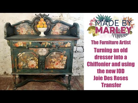 , title : 'Turning an old dresser into a Chiffonier and using the new IOD Joie Des Roses Transfer'