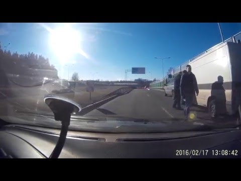 BMW X3 crash aftermath.