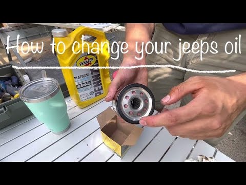Jeep Wrangler 2.0 turbo oil change - step by step