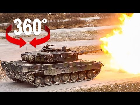 Fahre im Kampfpanzer Leopard 2 I 360-Grad-Video