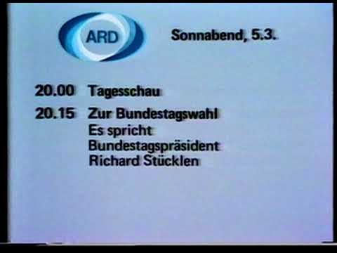ARD Sendeschluss 5. 3. 1983