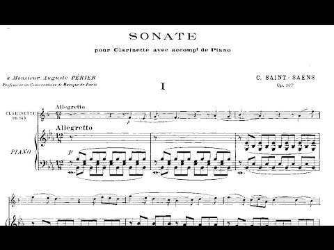 Camille Saint-Saëns: Clarinet Sonata Op. 167 (1921)