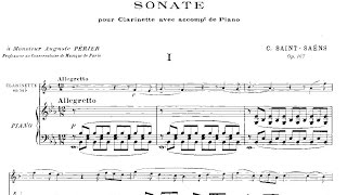 Camille Saint-Saëns: Clarinet Sonata Op. 167 (1921)