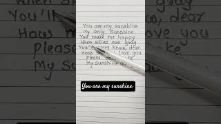 🌼 You Are My Sunshine | Christina Perri #Lullaby #lyrics #music #songlyrics #shorts
