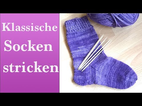 Klassische Socken stricken | Stino Socken