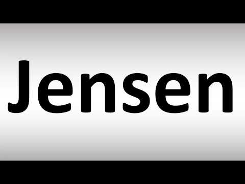 How to Pronounce Jensen