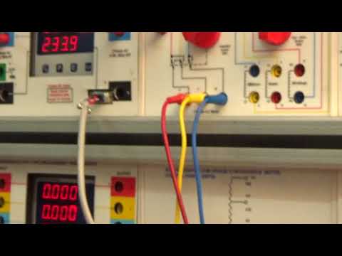 Synchronization of 2 three phase alternator trainer