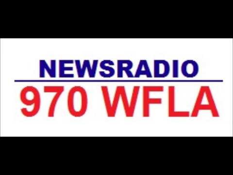 WFLA-AM 970 kHz Tampa Bay, FL 1989 Legal ID