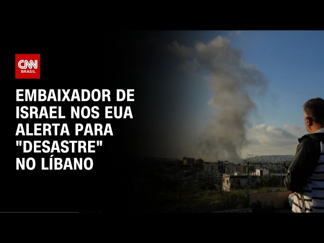 Israel e Líbano seguem “rumo ao desastre”, afirma embaixador israelense nos EUA | CNN 360º