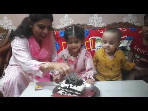 Happy Birthday Dhriti. She liked the cake. #happybirthday2024