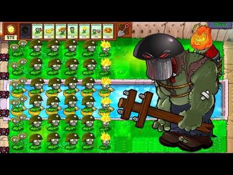 Gatling Pea vs Gargantuar Fight! Mod in Plants vs Zombies Mod ZomPlant vs Mod ZomBotany Gameplay