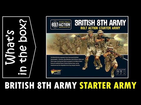 British 8th Army starter army for Bolt Action - Unboxing and Review