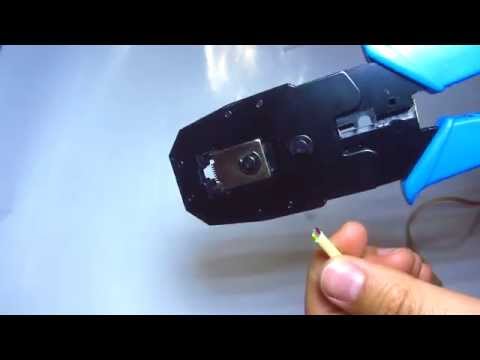 RJ11 Crimping tool, Phone Cable Extension, Modular Connector, 4pin Plug