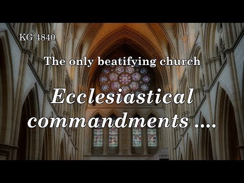 BD 4840 - ECCLESIASTICAL COMMANDMENTS ....