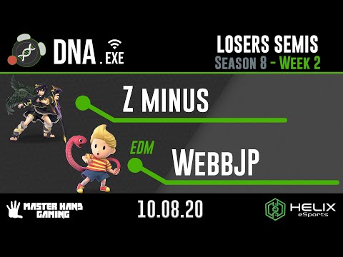 DNA.EXE S8:W2 - Z minus (Dark Pit, Luigi) Vs. EDM | WebbJP (Lucas) - L Semifinals