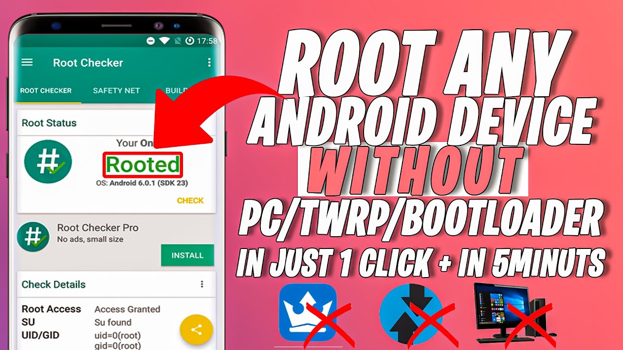 ROOT Any Android Device In Just 1 Click Without PC NO TWRP NO BOOTLOADER | New ROOTING App 2020 |