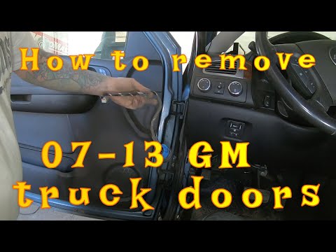 how to remove doors on an 07-13 GM truck, hidden wiring connections!