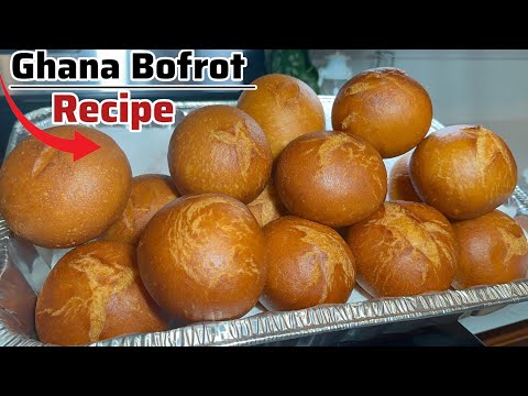 easy homemade Ghana party snack/How to prepare the authentic Ghana bofrot @ExhibitingMummysRecipes