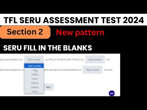 Section 2 SERU Fill in the Blanks New version 2024 | SERU assessment TFL,SERU fill in the blanks