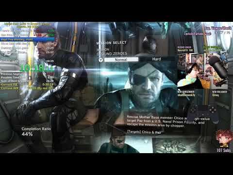 [SGDQ 2020 Re-Submission] MGSV: Ground Zeroes Stealth/No Kills Normal NG+ Speedrun 0:37:11