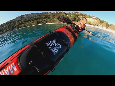 Sea kayaking is fun - little break in Split