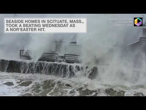 Seaside Homes Hammered By Giant Nor’easter Waves