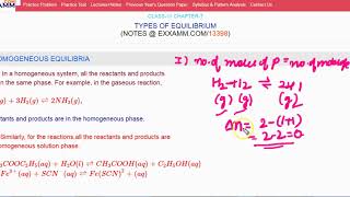 HOMOGENEOUS EQUILIBRIA|Class11 Chapter7|CBSE|NCERT