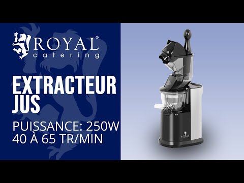 Vidéo - Extracteur jus - Fruits entiers - 250 W - 40 à 65 tr/min